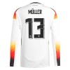 Maglia da Calcio a Maniche Lunghe Germania Muller 13 Casa Euro 2024 per Uomo